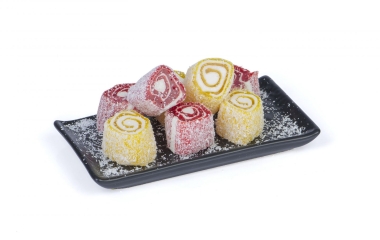 Mixed Fruit Sultan Roll Turkish Delight